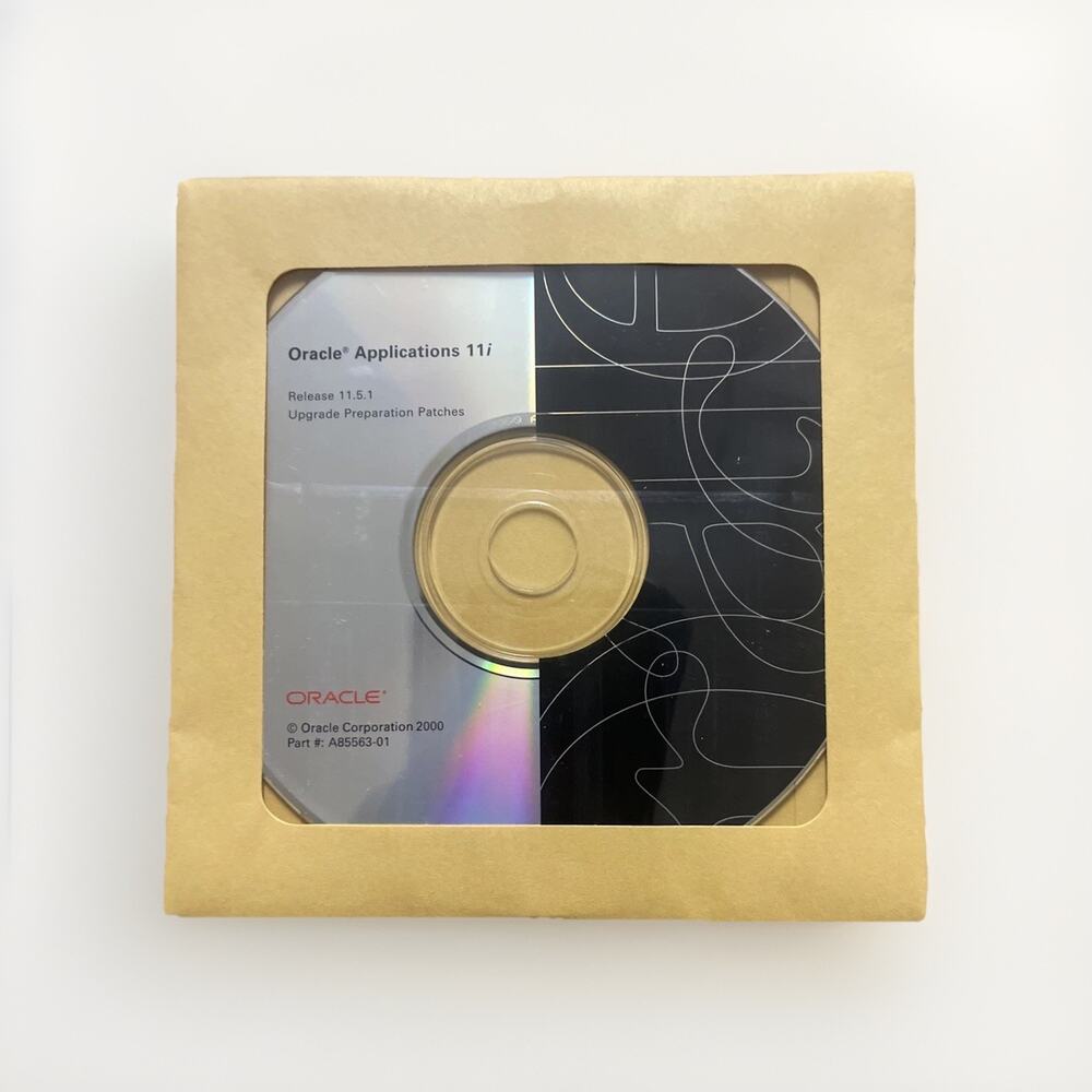 Oracle Applications 11i Release 11.5.1 Upgrade Preparation Patches CD A85863-01